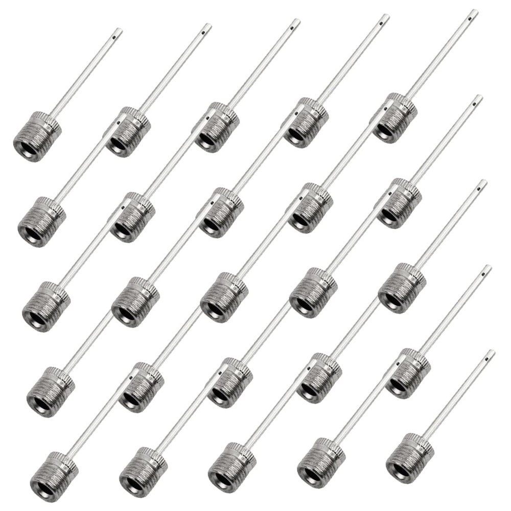 balacoo 200pcs Air Pump Needle Football Pump Basketball Pump Metal Pump Needle Ball Pump Needle Ball Needles for Air Pump Balls Inflate Soccer Gloves Volleyball Stainless Steel, 3.8X0.75CM, Silver
