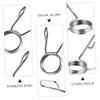 balacoo 2pcs Weightlifting Spring Clamp Bar Spring Collars Barbell Clip Dumbbell Clip Clamp Collars for Efficient Workout view 2