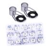 balacoo 75pcs Fishing Rod Guide Tip Rings Repair Kit Durable Frame Wear-Resistant Ring Different for Fishing Enthusiasts view 1