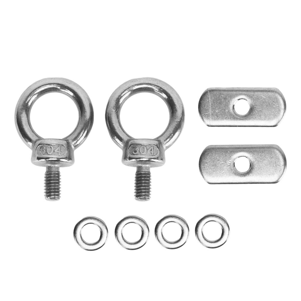 1 Pair Kayak Screw Track,Kayak Track Mount Tie Down Eyelet Stainless Steel Kayak Track Mount Tie Down Eyelet Rail for Kayak Canoe Boat Bungee Cord