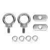 1 Pair Kayak Screw Track,Kayak Track Mount Tie Down Eyelet Stainless Steel Kayak Track Mount Tie Down Eyelet Rail for Kayak Canoe Boat Bungee Cord view 1