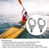 1 Pair Kayak Screw Track,Kayak Track Mount Tie Down Eyelet Stainless Steel Kayak Track Mount Tie Down Eyelet Rail for Kayak Canoe Boat Bungee Cord view 3