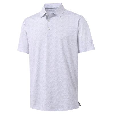M MAELREG Polo Shirts for Men Quick Dry Fit Short Sleeve Performance Moisture Wicking Print Mens Golf Shirts