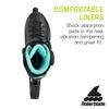 Rollerblade RB 80 Women's Urban Inline Skate, Black and Light Blue view 4