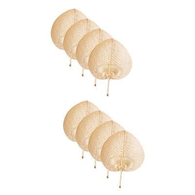 IMIKEYA 8pcs Portable Fan for Travel Stroller Handmade Fan Rustic Chinese Decorative for Summer Cooling Elegant for Home Decor