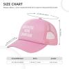NineFit Basics Save Water Drink Champagne Hat Adjustable Funny Mesh Baseball Cap Summer Trucker Hat Men Women, Pink view 3