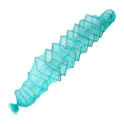 balacoo Portable Fishing Trap Net Durable Fishing Mesh Cage for Catching Shrimp Lobster Crab Crawfish Compact Easy to Store for Saltwater Freshwater Use
