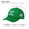 NineFit Basics Save Water Drink Champagne Hat Adjustable Funny Mesh Baseball Cap Summer Trucker Hat Men Women, Green view 3
