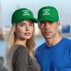 NineFit Basics Save Water Drink Champagne Hat Adjustable Funny Mesh Baseball Cap Summer Trucker Hat Men Women, Green view 4