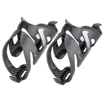 Balacoo 2pcs Bicycle Bottle Cage Bikes Cycle Bottle Rack Bicycles Water Bottle Holder Walker Cup Holder Carbon Fiber Water Bottle Holder Quick Release Water Bottle Holder Rope, Medium, Black