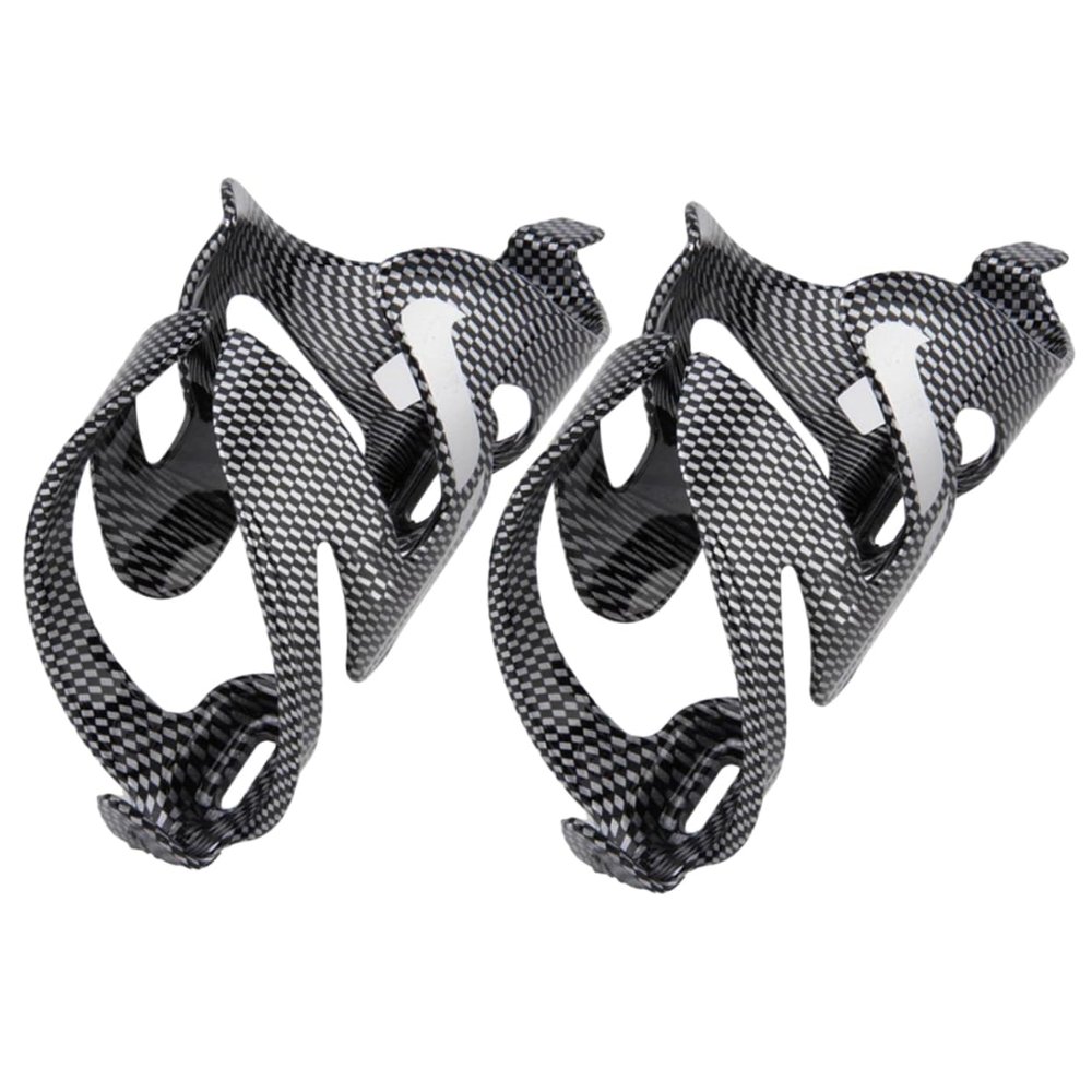 Balacoo 2pcs Bicycle Bottle Cage Bikes Cycle Bottle Rack Bicycles Water Bottle Holder Walker Cup Holder Carbon Fiber Water Bottle Holder Quick Release Water Bottle Holder Rope, Medium, Black