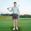 M MAELREG Mens Golf Shirt Short Sleeve Dry Fit Print Moisture Wicking Performance Patterns Collared Polo Shirt view 2