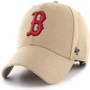 47 MLB Khaki Team Color Primary Logo MVP Adjustable Hat, Adult One Size Fits All (US, Alpha, One Size, Boston Red Sox) view 1