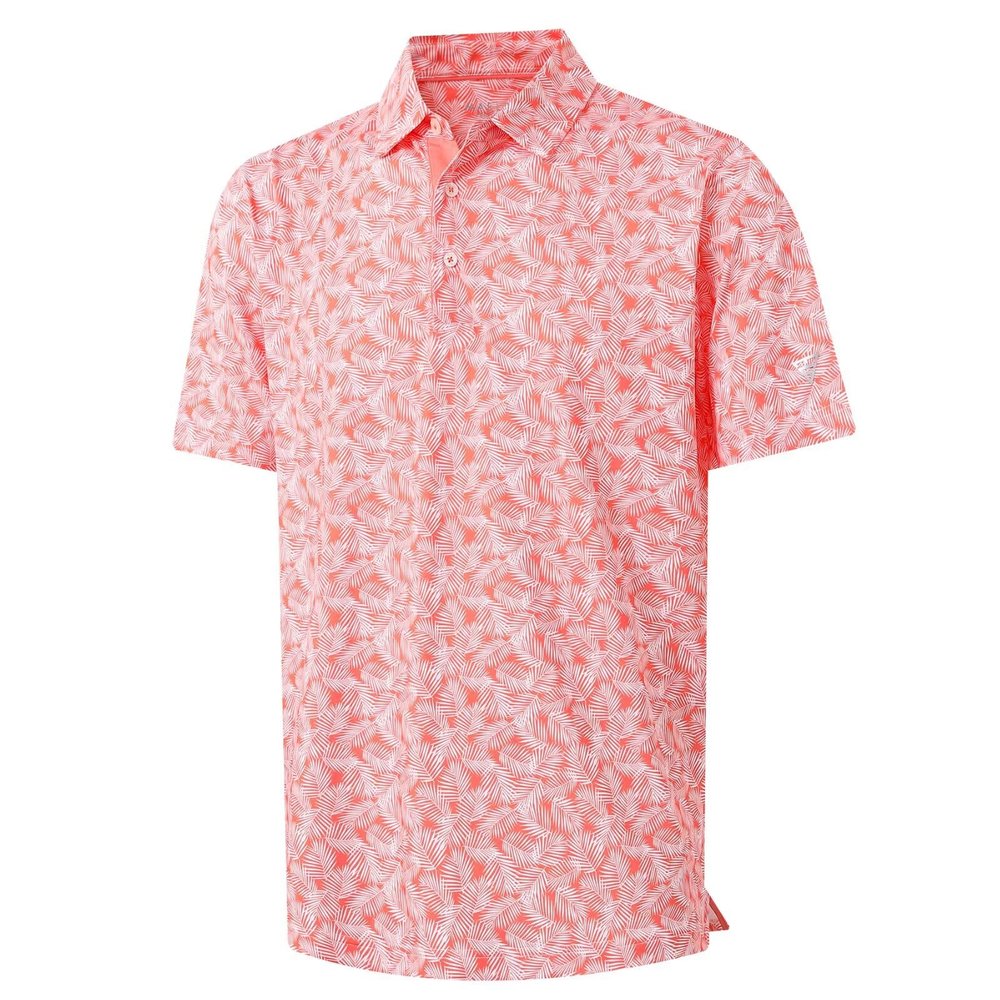 M MAELREG Polo Shirts for Men Quick Dry Fit Short Sleeve Performance Moisture Wicking Print Mens Golf Shirts