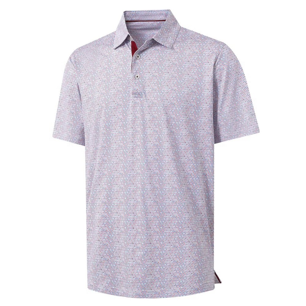 M MAELREG Polo Shirts for Men Quick Dry Fit Short Sleeve Performance Moisture Wicking Print Mens Golf Shirts