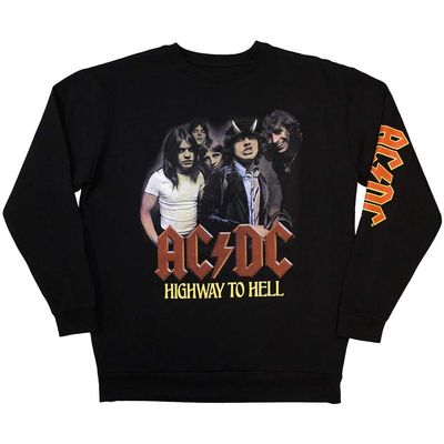 AC/DC Unisex Adult H2H Band Sleeve Print Sweatshirt (XL) (Black)