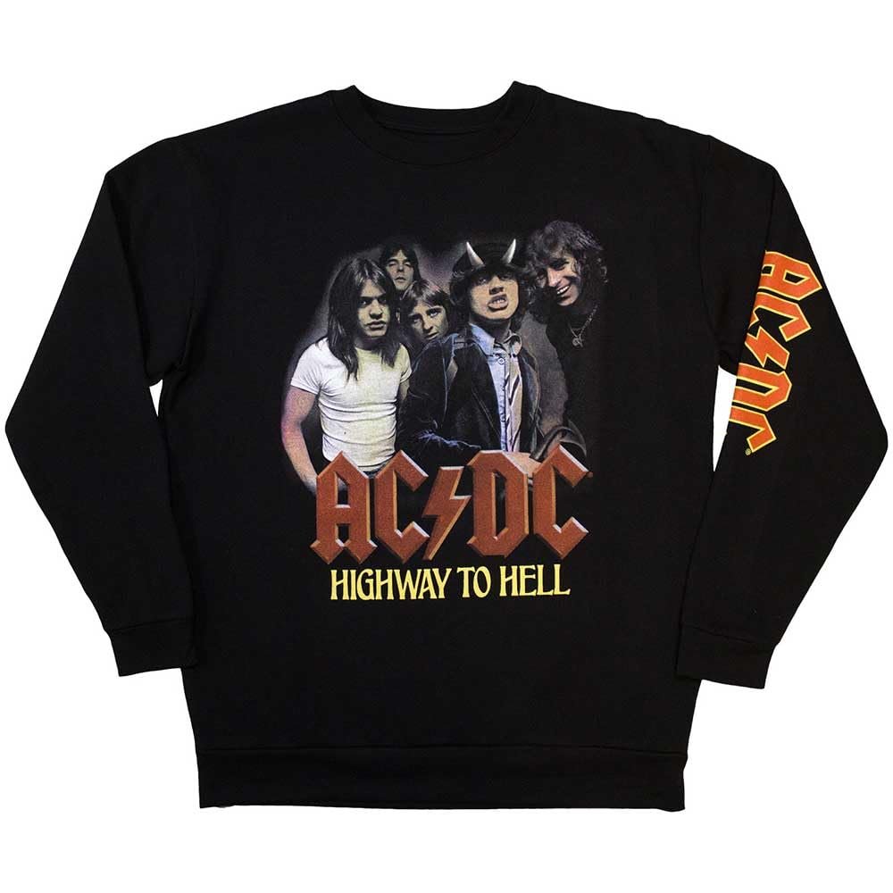AC/DC Unisex Adult H2H Band Sleeve Print Sweatshirt (XL) (Black)