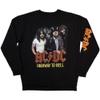 AC/DC Unisex Adult H2H Band Sleeve Print Sweatshirt (XL) (Black) view 1
