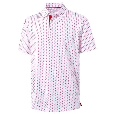 M MAELREG Polo Shirts for Men Quick Dry Fit Short Sleeve Performance Moisture Wicking Print Mens Golf Shirts