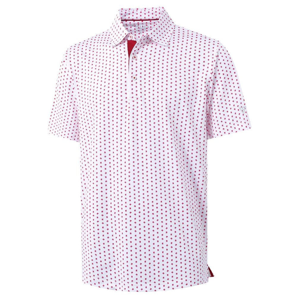 M MAELREG Polo Shirts for Men Quick Dry Fit Short Sleeve Performance Moisture Wicking Print Mens Golf Shirts