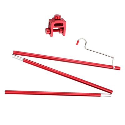 Outanaya Outdoor Folding Aluminum Lantern Stand for Camping Picnic Hiking Stable Light Pole for Table Use Supports Tables up to Thick for Travel and Beach Activities