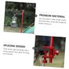 Outanaya Outdoor Folding Aluminum Lantern Stand for Camping Picnic Hiking Stable Light Pole for Table Use Supports Tables up to Thick for Travel and Beach Activities view 3