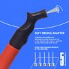 SPORTBIT Exercise Ball Pump  Hand Pump for Yoga Balls, Pilates & Stability Balls  Push & Pull Inflating System  Fitness Ball Air Pump with 5 Needles for Sports Balls view 2