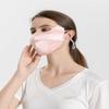 MOROUTLINE UPF 50+ Pure Silk Face Cover Breathable UV Protection Sunscreen Mask Reusable Sport Face Scarf Mask Pink view 4