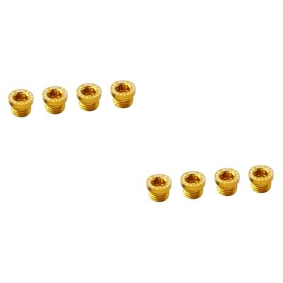 balacoo Bycicles 8 Pcs Aluminium Alloy Screw Bike Rack Screws Replacement Screw Brakes Post Mount Screws Brake Screw Decorate Bicycle Mountain Bike Brake Parts Fixie Bike Plug Fold M10, Goldenx2pcs