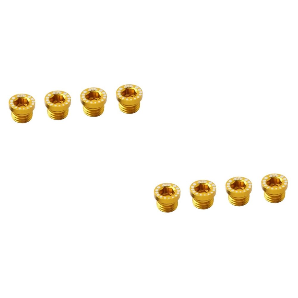 balacoo Bycicles 8 Pcs Aluminium Alloy Screw Bike Rack Screws Replacement Screw Brakes Post Mount Screws Brake Screw Decorate Bicycle Mountain Bike Brake Parts Fixie Bike Plug Fold M10, Goldenx2pcs