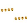 balacoo Bycicles 8 Pcs Aluminium Alloy Screw Bike Rack Screws Replacement Screw Brakes Post Mount Screws Brake Screw Decorate Bicycle Mountain Bike Brake Parts Fixie Bike Plug Fold M10, Goldenx2pcs view 1