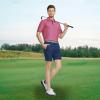 M MAELREG Mens Golf Shirt Short Sleeve Dry Fit Print Moisture Wicking Performance Patterns Collared Polo Shirt view 2