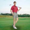 M MAELREG Mens Golf Shirt Short Sleeve Dry Fit Print Moisture Wicking Performance Patterns Collared Polo Shirt view 2