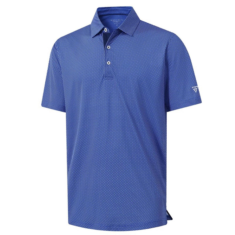 M MAELREG Golf Shirts for Men Dry Fit Print Patterns Performance Moisture Wicking Mens Polo Shirts Short Sleeve