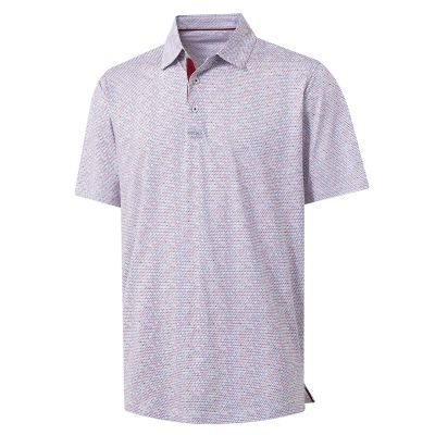 M MAELREG Mens Golf Shirt Short Sleeve Dry Fit Print Moisture Wicking Performance Patterns Collared Polo Shirt