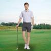 M MAELREG Mens Golf Shirt Short Sleeve Dry Fit Print Moisture Wicking Performance Patterns Collared Polo Shirt view 2