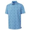 M MAELREG Mens Golf Shirt Short Sleeve Dry Fit Print Moisture Wicking Performance Patterns Collared Polo Shirt view 1