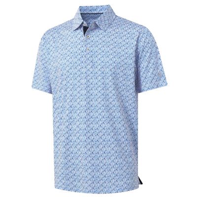M MAELREG Golf Shirts for Men Dry Fit Print Patterns Performance Moisture Wicking Mens Polo Shirts Short Sleeve