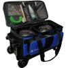 Pyramid Path Pro Deluxe Double Roller Bowling Bag (Black/Royal Blue) view 2