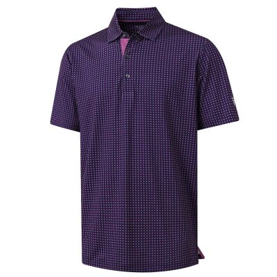M MAELREG Golf Shirts for Men Dry Fit Print Patterns Performance Moisture Wicking Mens Polo Shirts Short Sleeve