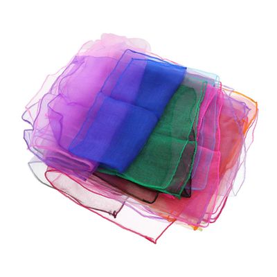 Yardenfun 6pcs Colorful Dance Scarves for Boys and Girls Lightweight Juggling Performance Props for Parties and Play Random Colors for Creative Fun