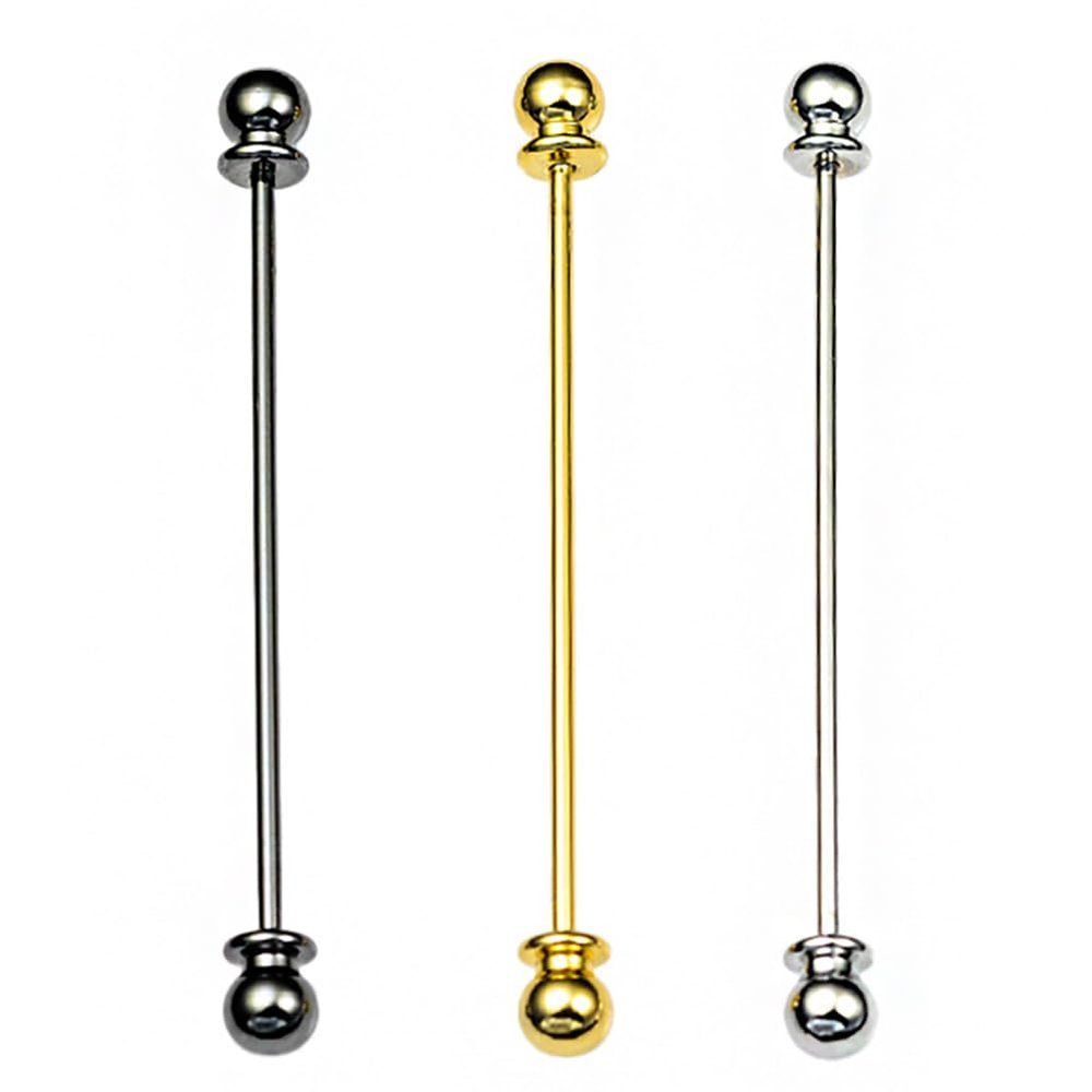 3 Pieces Shirt Collar Pins Necktie Cravat Pins Metal Tie Pins Lapel Stick Pin Brooch Tie Clasp Collar Bar Pins For Men