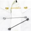 3 Pieces Shirt Collar Pins Necktie Cravat Pins Metal Tie Pins Lapel Stick Pin Brooch Tie Clasp Collar Bar Pins For Men view 3