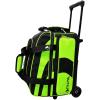 Pyramid Path Pro Deluxe Double Roller Bowling Bag (Black/Lime Green) view 1