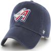 47 Brand MLB Cooperstown Primary Logo Clean Up Adjustable Baseball Cap Hat, Adult One Size Fits All - Los Angeles Angels Navy view 1