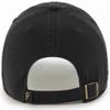 47 Brand MLB Cooperstown Primary Logo Clean Up Adjustable Baseball Cap Hat, Adult One Size Fits All - Pittsburgh Pirates Black view 2