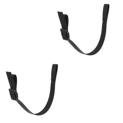 POPETPOP 2sets Hockey Helmet Chin Strap Replacement Elastic Accessory for Ice Sports Easy to Install Compatible Helmets Lightweight and Breathable Design Black