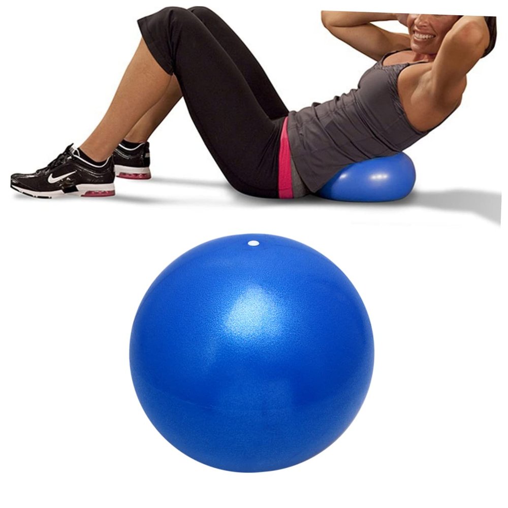 POPETPOP Ball for Exercise Stability and Balance Training Blue Anti-Burst Fitness Ball for Home Office and Outdoor Workouts for Men and Women