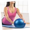 POPETPOP Ball for Exercise Stability and Balance Training Blue Anti-Burst Fitness Ball for Home Office and Outdoor Workouts for Men and Women view 3