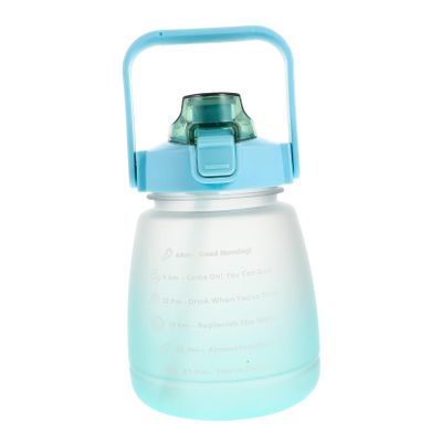 Yardwe Stylish Large Capacity Water Jug Markings for Outdoor Fitness Sports Water Bottle for Hydration during Workouts and Activities